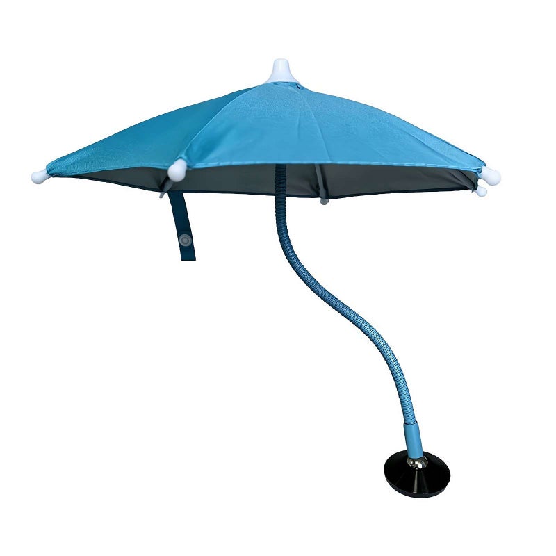 Magnetic Phone Umbrella for Sun, Cellphone SunShade Shield Umbrella, Universal Phone Sun Blocker Cover Visor for Beach Pool Outdoor (blue) - Image 1